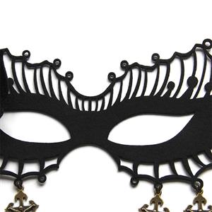 Sexy Black Rose Evil Queen Masquerade Ghost Bride Adult Halloween Cosplay Eye Mask MS21798