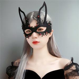 Sexy Evil Bunny Masquerade Adult Nightclub Dancer Halloween Anime Cosplay Eye Mask MS21800
