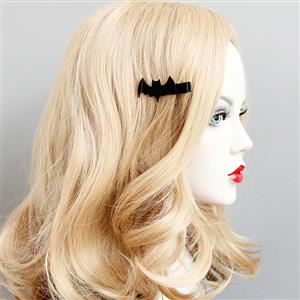 Gothic Black Little Bat Hairpin Halloween Decoration J18395