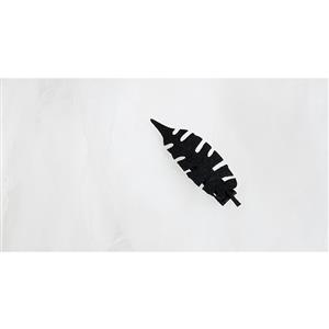 Gothic Black Hollowed Leaf Hairpin Halloween Decoration J18396