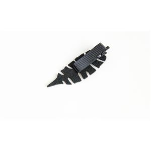 Gothic Black Hollowed Leaf Hairpin Halloween Decoration J18396