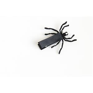 Gothic Black Spider Red Gem Hairpin Halloween Decoration J18387