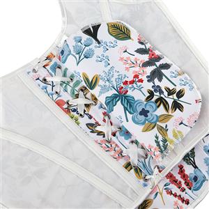 Retro Wide Shoulder Straps Multi Color Flower Pattern 13 Plastic Boned Overbust Corset N23468