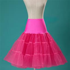 Graceful Cute Hot-pink Tulle Skirt Petticoat HG11255