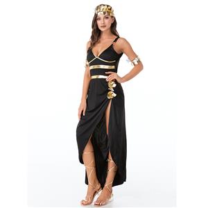 Sexy Egyptian Queen Cleopatra Cosplay Dress Greek Mythology Goddess Halloween Costume N21447