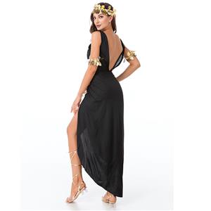 Sexy Egyptian Queen Cleopatra Cosplay Dress Greek Mythology Goddess Halloween Costume N21447