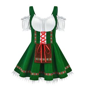 Women's Green Adult Beer Girl Oktoberfest Serving Costume N22550