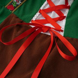Women's Green Adult Beer Girl Oktoberfest Serving Costume N22550