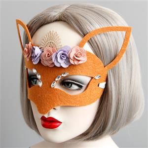 Adult Halloween Masquerade Party Fox Half Mask MS13004
