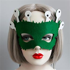 Green Monster Masquerade Party Half Mask MS13006