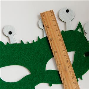 Green Monster Masquerade Party Half Mask MS13006