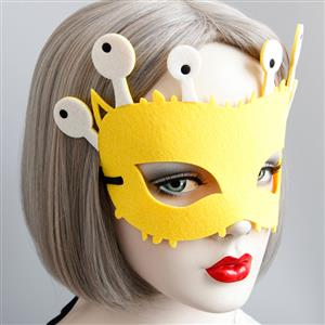 Yellow Monster Masquerade Party Half Mask MS13007