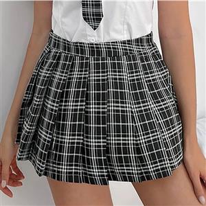 Hot Adult School Girl Uniform Mini Plaid Skirt N22572