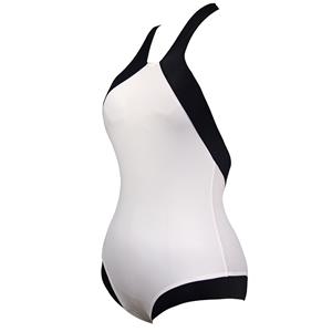 Fashion Cross Halter Backless One-piece Swimsuit BK11382