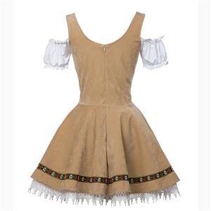 Women's Khaki Adult Beer Girl Oktoberfest Serving Costume N14570