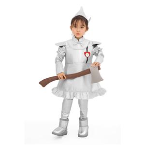 4pcs Girls Tin Man Wonderful Wizard Film Halloween Cosplay Costume N19077