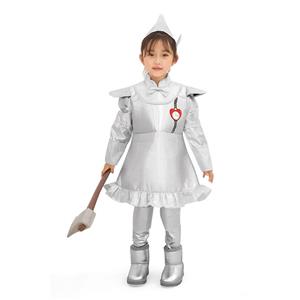 4pcs Girls Tin Man Wonderful Wizard Film Halloween Cosplay Costume N19077