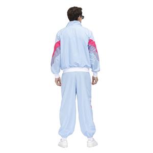 Men's Lapel Long Sleeve Front-Zip Lightweight Slim Fit Jacket And Pants Sportswear Suit N20497