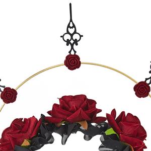 Gothic Lolita Dark Red Rose Needle Halloween Hair Accessory J22910