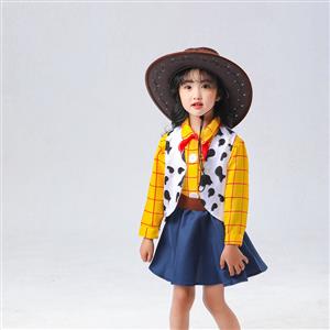 Lovely Long Sleeve Shirt and Skirt Sherif Woody Cosplay Children Costume N22697
