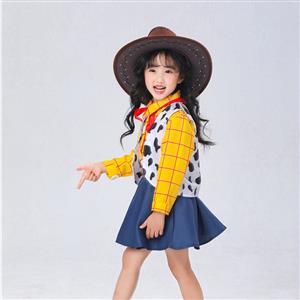 Lovely Long Sleeve Shirt and Skirt Sherif Woody Cosplay Children Costume N22697