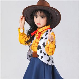 Lovely Long Sleeve Shirt and Skirt Sherif Woody Cosplay Children Costume N22697