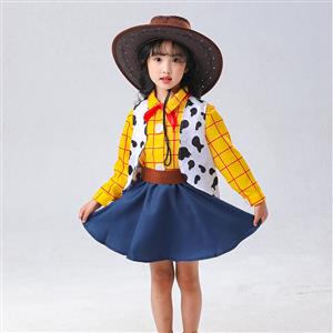 Lovely Long Sleeve Shirt and Skirt Sherif Woody Cosplay Children Costume N22697