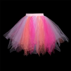 Lovely Double Layered Gauze Outer Elastic Band High-waisted Tulle Tutu Skirt HG20204