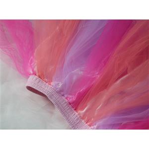 Lovely Double Layered Gauze Outer Elastic Band High-waisted Tulle Tutu Skirt HG20204