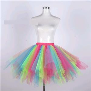 Lovely Double Layered Gauze Outer Elastic Band High-waisted Tulle Tutu Skirt  HG20207