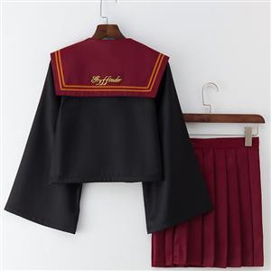 Lovely Popular Black-red  HP the Lion Academy JK Uniform Girl's 2-D world Daily Wear N18897