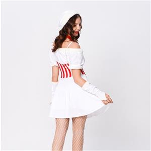 Elegant White Spaghetti Straps Dew Shoulder Christmas Mini Holiday Dress XT22535