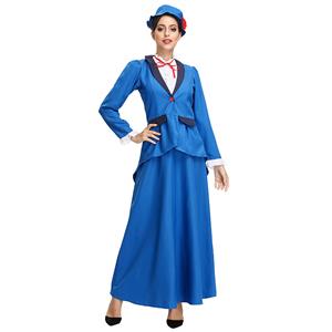 Noble Medieval Madam Coat and Long Skirt Suit Masquerade Costume N19152