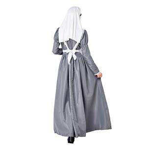 3pcs Medieval Medical Staff Long Dress Nurse Outfit Adult Cosplay Party Costume N20737