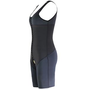 Men's Black Eye & Hook Closure Shapewear Body Shaper Bodysuit for Sport N18880