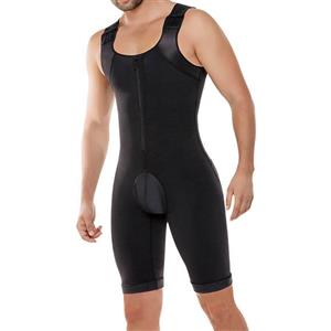 Cheap Men's Bodyshaper, Neoprene Shapewear, Sweat Suit for Sport, Body Shapers for Weight Loss, Zipper Closur Bodysuit, #N18882