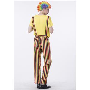 Men's Funny Circus Clown Suits Set Adult Costume N14768
