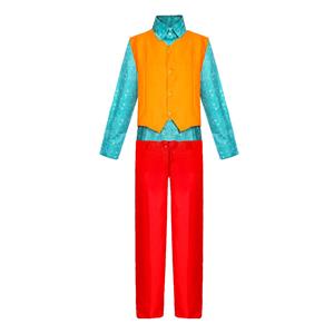 Men's Deluxe Joker Movie Suit Adult Halloween Cosplay Costume Complete Set N20490