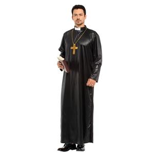 2pcs Sexy Priest Robe Cosplay Men Halloween Party Theatrical Masquerade Costume N22950