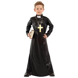 Sexy Priest Robe Cosplay Boy Children Halloween Party Theatrical Masquerade Costume N22951