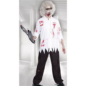 Men's Scary Doctor Costume, Scary Doctor Cosplay Costume, Horrible Doctor Costume Men, Scary Doctor Role-palying Costume, Halloween Men Horrible Costume, #N18045