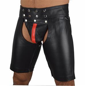 Sexy Men's Black leather Pants N12900