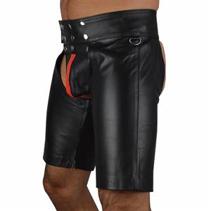 Sexy Men's Black leather Pants N12900