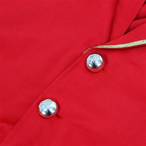 Burlesque Men's Red Ringmaster Tailcoat Jacket N14550