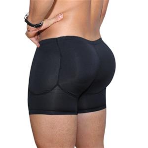 Men's Sexy Black Boxer Shorts Elastic Underpants Breathable Male Undergarments PT18451