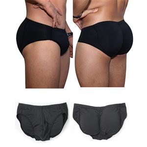 Men's Sexy Black Briefs Elastic Underpants Cozy Male Undergarments PT18450