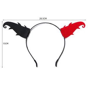 Sexy Black and Red Monster Horns Halloween Party Cosplay Anime Decorations Headband J21533
