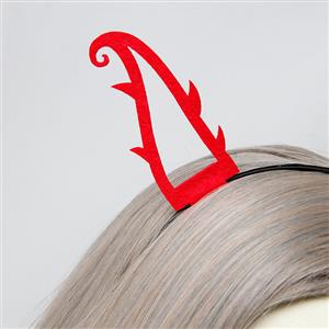 Sexy Red Monster Hollow-out Horns Halloween Party Cosplay Anime Decorations Headband J21534