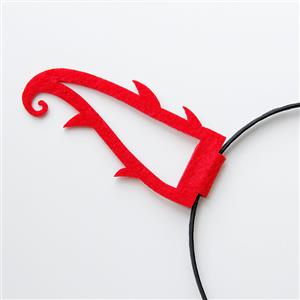 Sexy Red Monster Hollow-out Horns Halloween Party Cosplay Anime Decorations Headband J21534