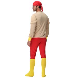 Men's Muscle Print Halloween Cosplay Costume N23764